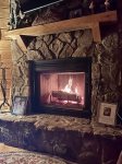 Wood burning fireplace 